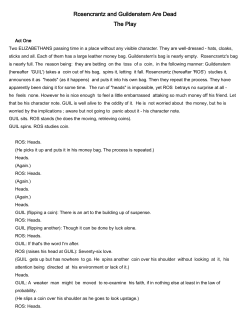 Rosencrantz and Guildenstern Are Dead The Play