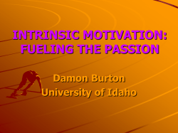 Intrinsic Motivation - University of Idaho