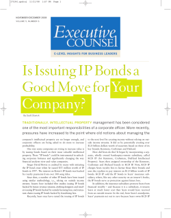 Is Issuing IP Bonds a Good Move forYour Company?