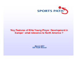 `Key Features of Elite Young Player Development in Europe`