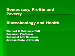 The New World Order - Arizona State University