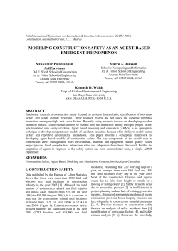 modeling construction safety as an agent-based emergent