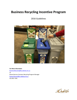 Business Recycling Incentive Program