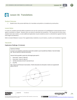 Geometry Module 1, Topic C, Lesson 16: Teacher