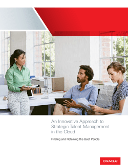An Innovative Approach to Strategic Talent Management in
