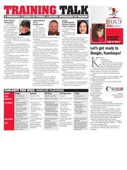 Let`s get ready to Boogie, Kamloops!