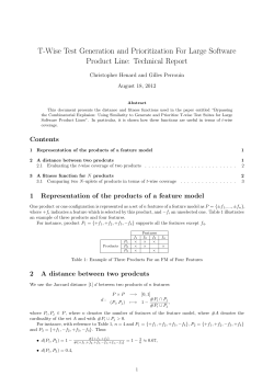 T-Wise Test Generation and Prioritization For Large Software
