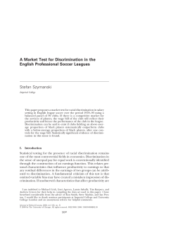 A Market Test for Discrimination in the English