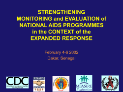 Output Outcome Impact A FRAMEWORK for Monitoring and Evaluation