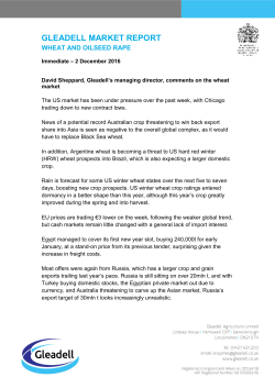 Wheat and Oilseed Rape 2nd December 2016