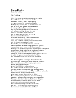 Duino Elegy #2 - Blackboard Dreams