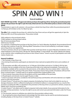 SPIN AND WIN - Easy Driver