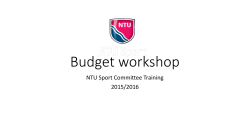 Budget workshop