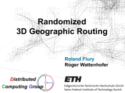 Deterministic Geographic Routing in 3D