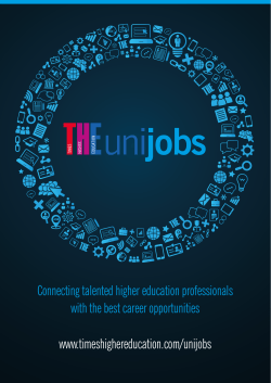 Connecting talented higher education professionals with the best