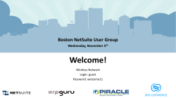 NetSuite Custom Records - Boston