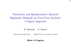Parametric and Nonparametric Quantile