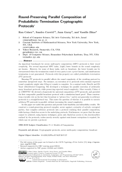 Round-Preserving Parallel Composition of Probabilistic