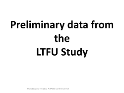 LTFU Study Presentation