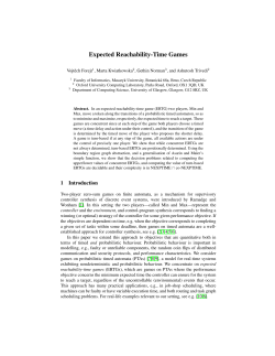 Expected Reachability-Time Games