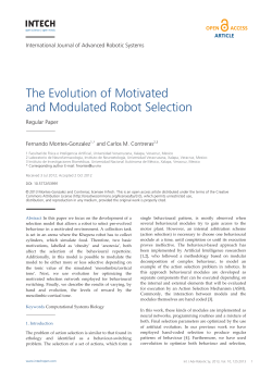 The Evolution of Motivated and Modulated Robot Selection