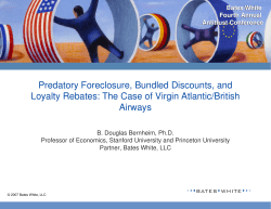 Predatory Foreclosure, Bundled Discounts, and Loyalty Rebates