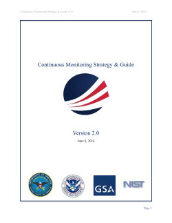 Continuous Monitoring Strategy Guide