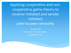 Applying Game Theory To Sender Initiated and