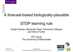 A forecast-based biologically-plausible STDP learning rule