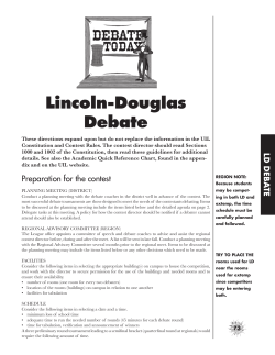 Lincoln-Douglas Debate
