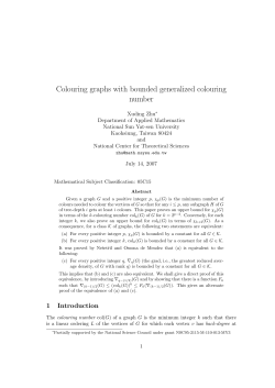 Colouring graphs with bounded generalized colouring number