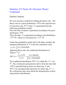 Posterior Analysis - Wharton Statistics Department