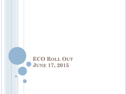 ECO Roll Out