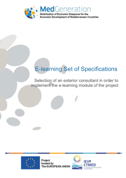 E-learning Set of Specifications