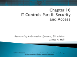 hall, accounting information systems