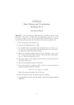 COMP527 Data Mining and Visualisation Problem Set 2