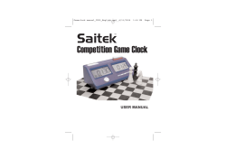 Saitek Competition Game Clock