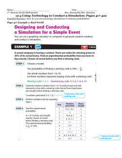 Making Predictions with Theoretical Probability Practice and