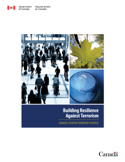 Building Resilience Against Terrorism