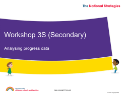 Analysing progress data - Cumbria Alliance of System Leaders