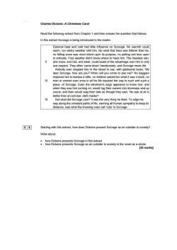 9 Dickens Exam Style Questions