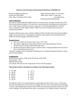 other readings will be uploaded to Blackboard