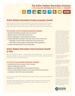 The Active Outdoor Recreation Economy