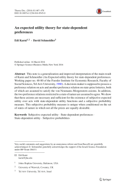 An expected utility theory for state-dependent preferences