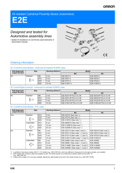 E2E-X2D1-N Datasheet