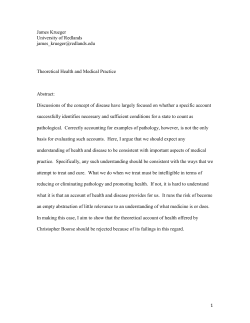 Theoretical Health and Medical Practice