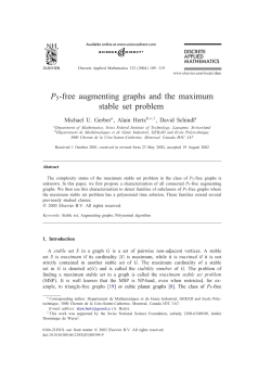 P5-free augmenting graphs and the maximum stable set
