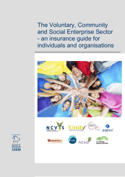 An insurance guide for individuals and organisations