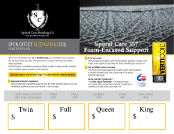 Twin Full Queen King - Spinal Care Bedding