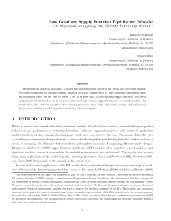 How Good are Supply Function Equilibrium Models